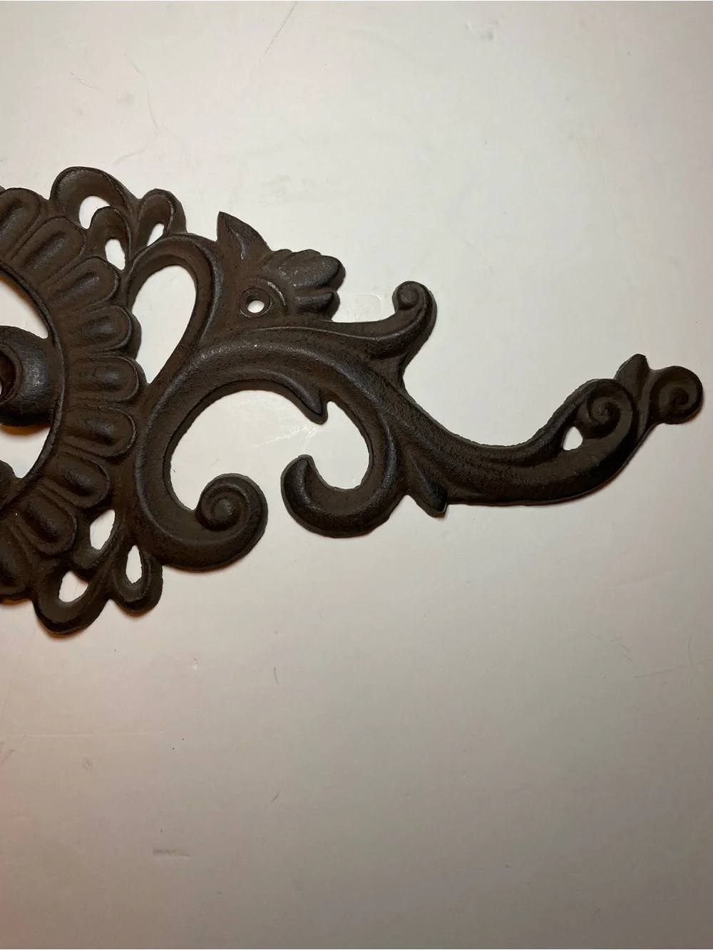 Decorative Fleur-de-Lis Metal Wall Accent in Dark Brown/Black 18 inches